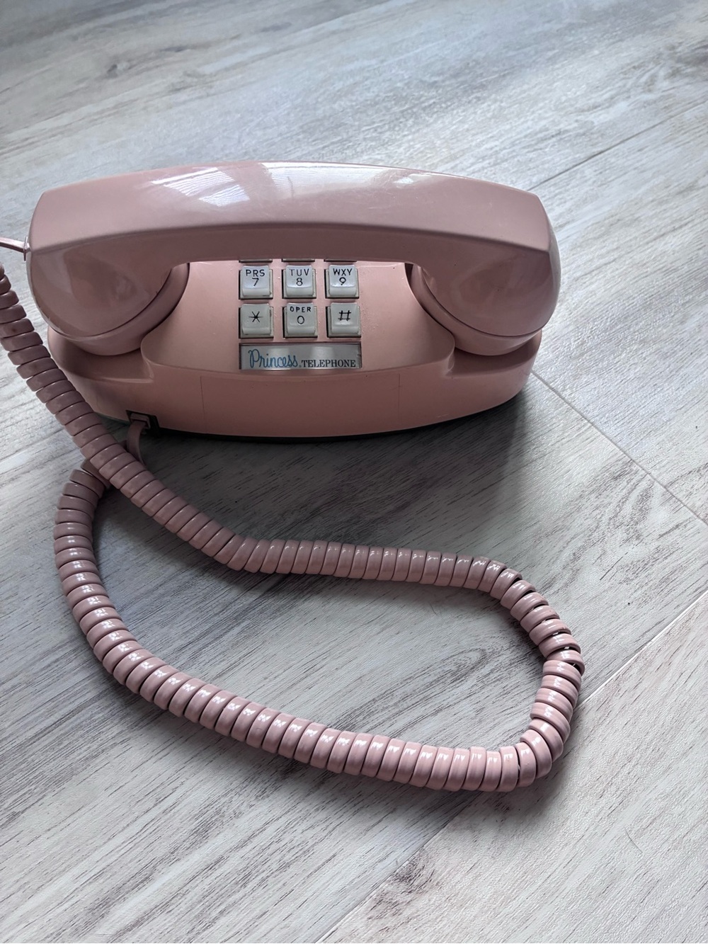 Vintage Classic Western Electric Princess Pink Push Button Telephone